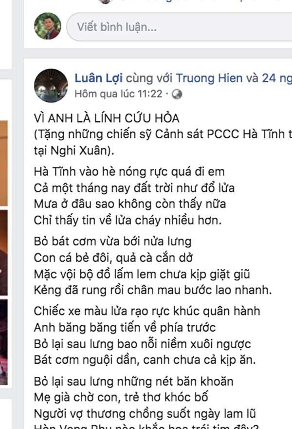 Lang nguoi nhung dong se chia chong chay rung o Ha Tinh tren MXH