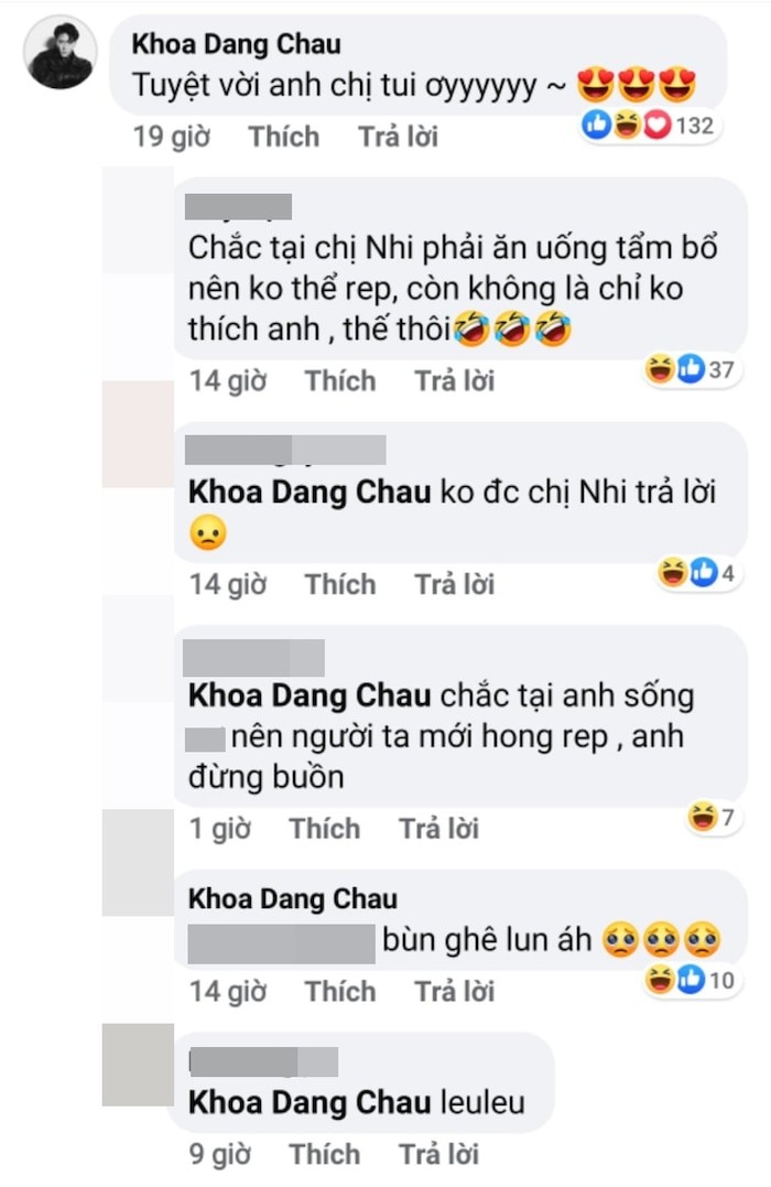 Dong Nhi bo loi chuc mung, Chau Dang Khoa co phan ung gay chu y-Hinh-5