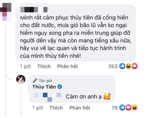 Bi noi di lam tu thien nhung mang tieng xau, Thuy Tien phan ung the nao?