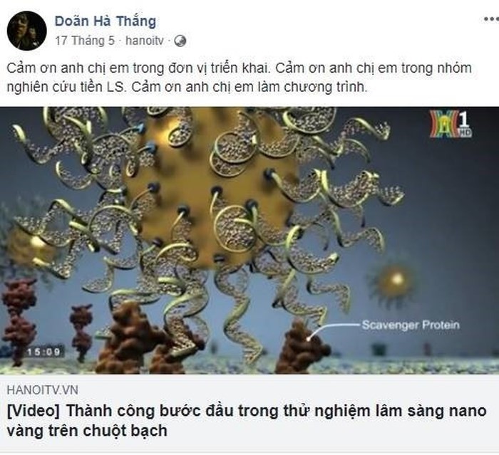 Bo Y te de nghi dong Facebook TS Doan Ha Thang quang cao nano vang