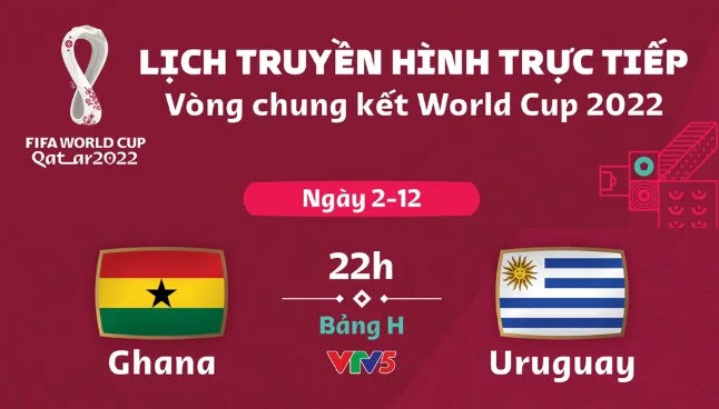 Link xem truc tiep Ghana vs Uruguay 22h 2/12 World Cup 2022