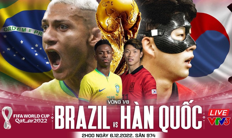 Nhan dinh soi keo Brazil vs Han Quoc 2h 6/12 vong 1/16 World Cup 2022