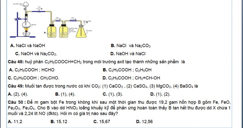 Dap an, de thi thu THPT quoc gia 2015 mon Hoa-Hinh-6