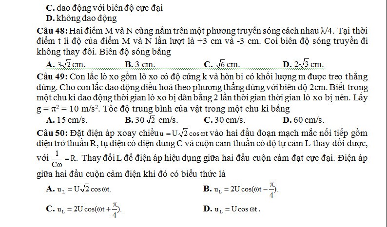 De thi thu THPT quoc gia mon Ly chuyen Ninh Binh va dap an-Hinh-7