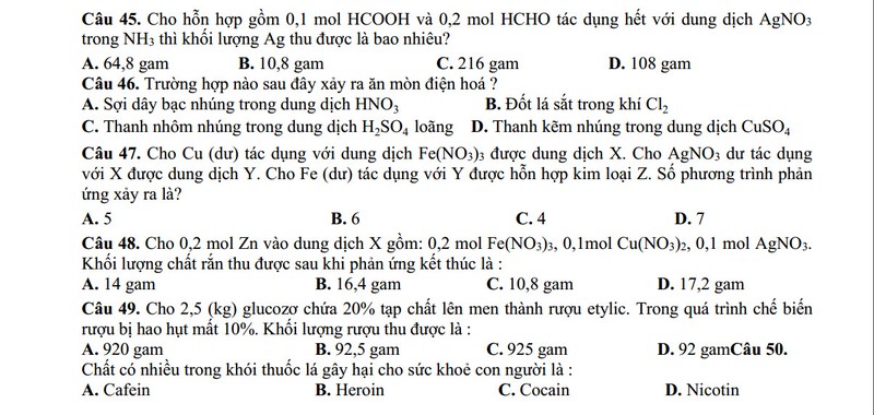 De thi thu THPT quoc gia 2015 mon Hoa hoc THPT Nguyen Binh-Hinh-5