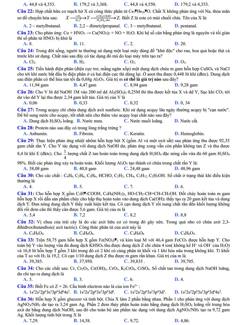 De thi thu THPT quoc gia 2015 mon Hoa hoc THPT Do Luong 1-Hinh-3