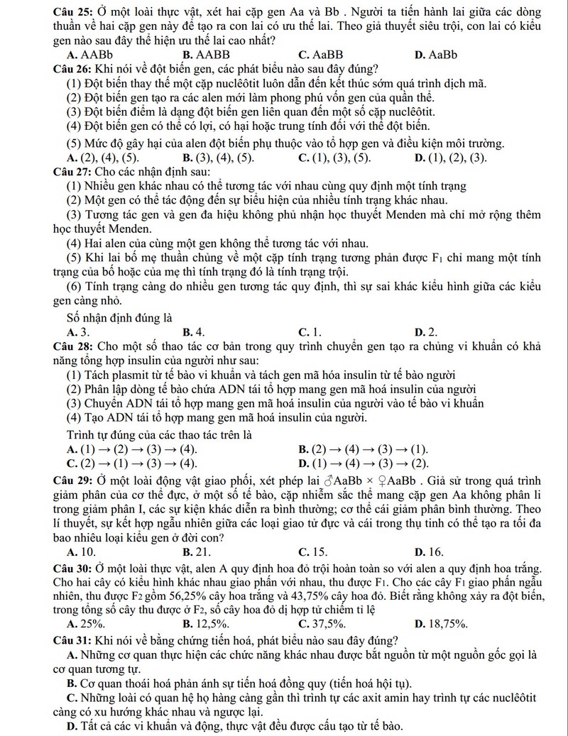 De thi thu THPT quoc gia 2015 mon Sinh hoc THPT Gia Vien A-Hinh-4