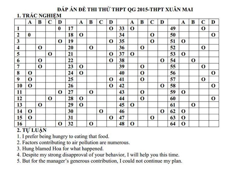 De thi thu THPT quoc gia 2015 mon Tieng Anh va dap an-Hinh-9