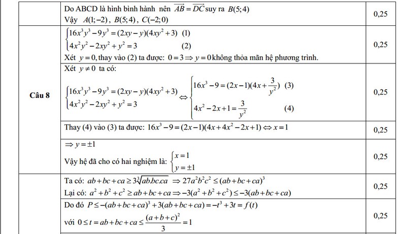 De thi thu THPT quoc gia 2015 mon Toan THPT Nam Yen Thanh va dap an-Hinh-6