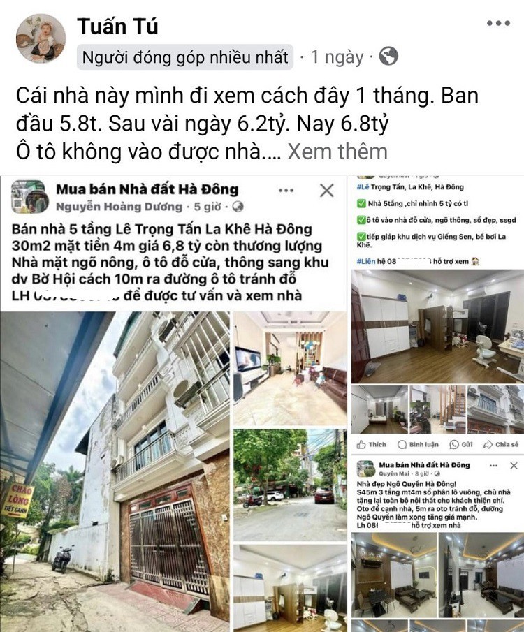 Ha Noi: Gia nha lai tang “soc” o tat ca cac phan khuc?