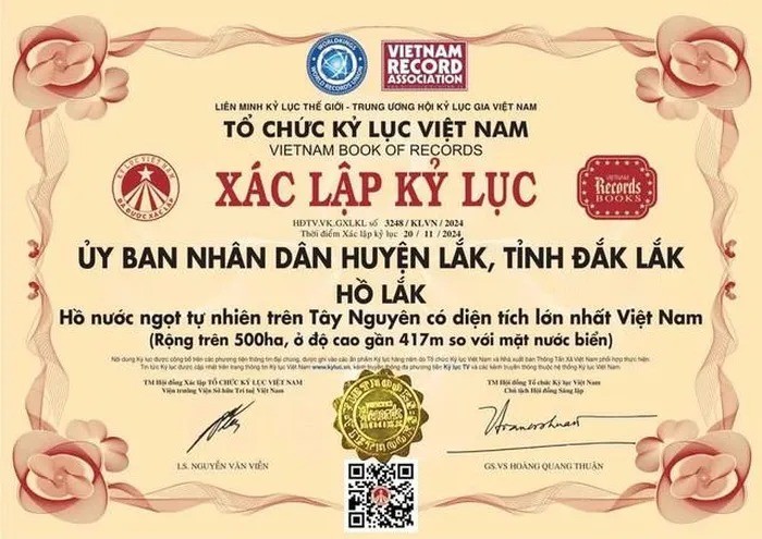 Ky luc Viet Nam danh cho ho Lak gay xon xao du luan