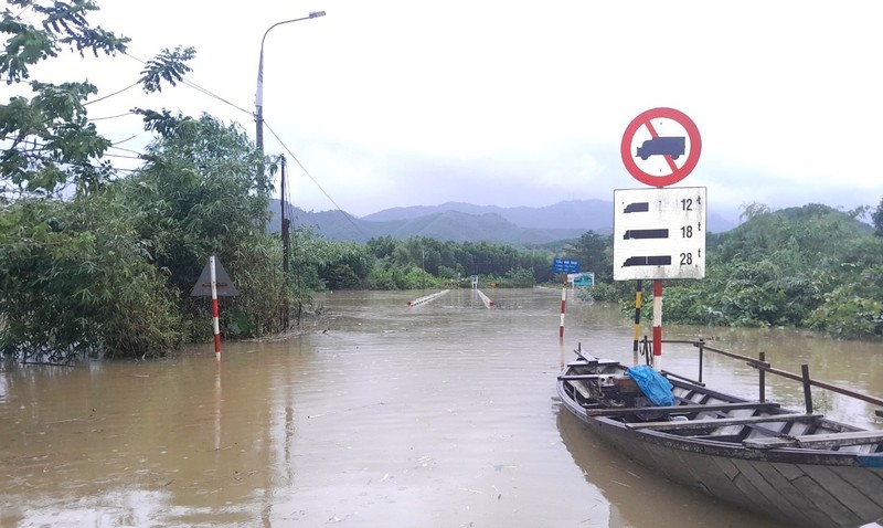 Hang loat quoc lo o Quang Nam, Quang Ngai ngap sau do mua lon