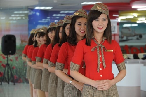 Co hoi tro thanh tiep vien hang khong Vietjet