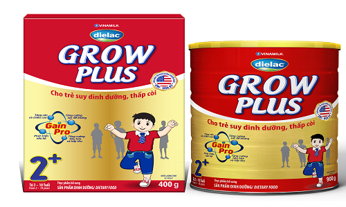 Dielac Grow Plus – Dac che cho tre suy dinh duong