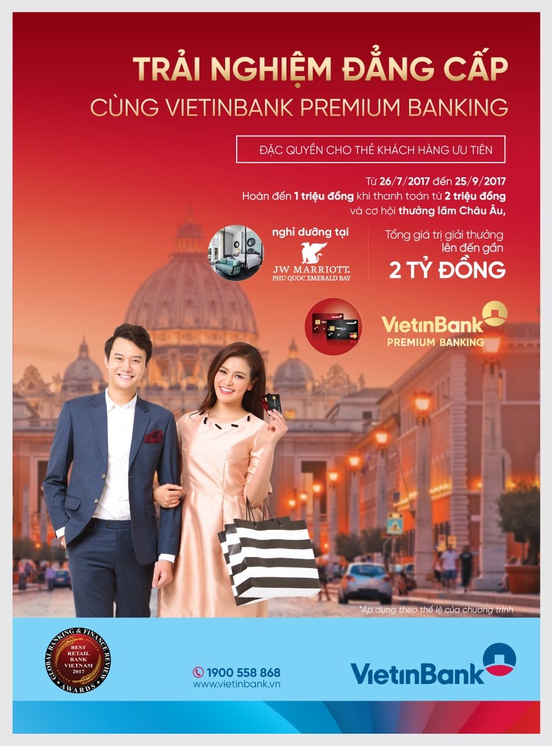 Tan huong uu dai cung the VietinBank Premium Banking