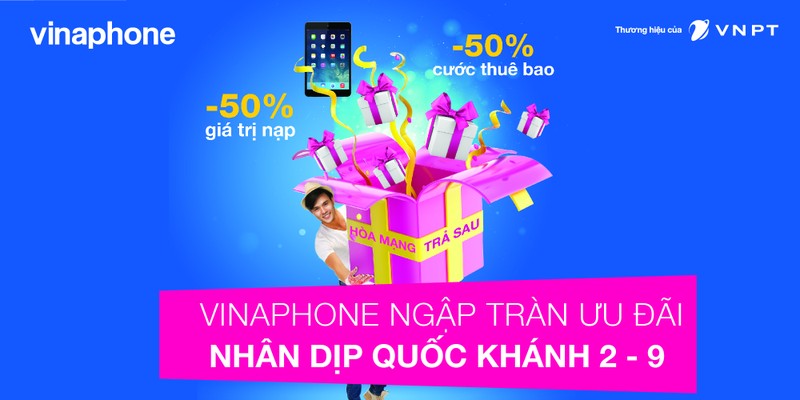 “Bao” khuyen mai cua VinaPhone chao mung Quoc Khanh