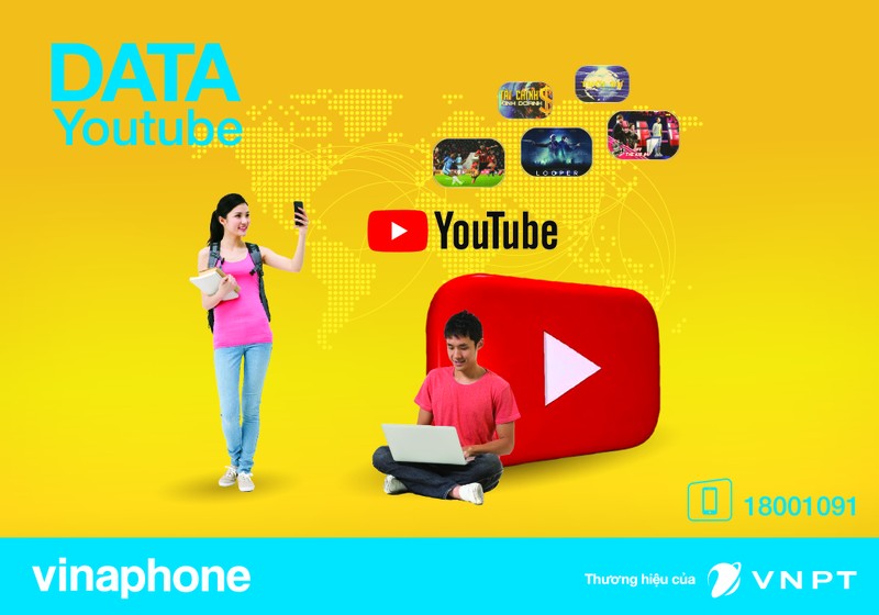 Thue bao VinaPhone “vinh biet” noi lo Data khi xem Youtube