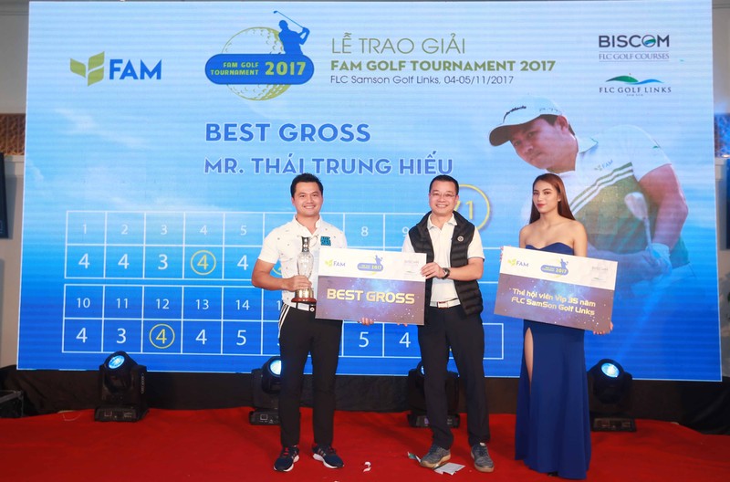 Golf thu Thai Trung Hieu vo dich FAM Golf Tournament 2017