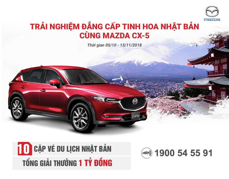 Mua Mazda CX-5 nhan chuyen du lich Nhat Ban