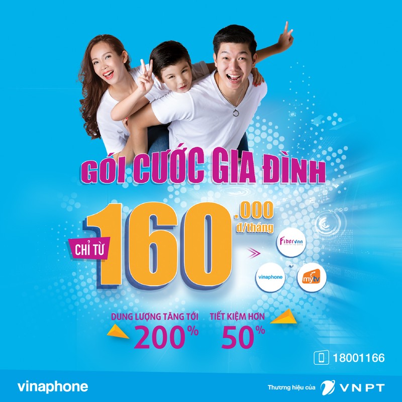 VNPT tang gap doi uu dai cho goi Gia dinh chi voi 160.000 dong