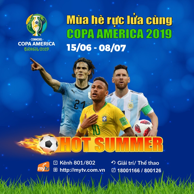 Truyen hinh MyTV chinh thuc so huu ban quyen Giai Copa America 2019