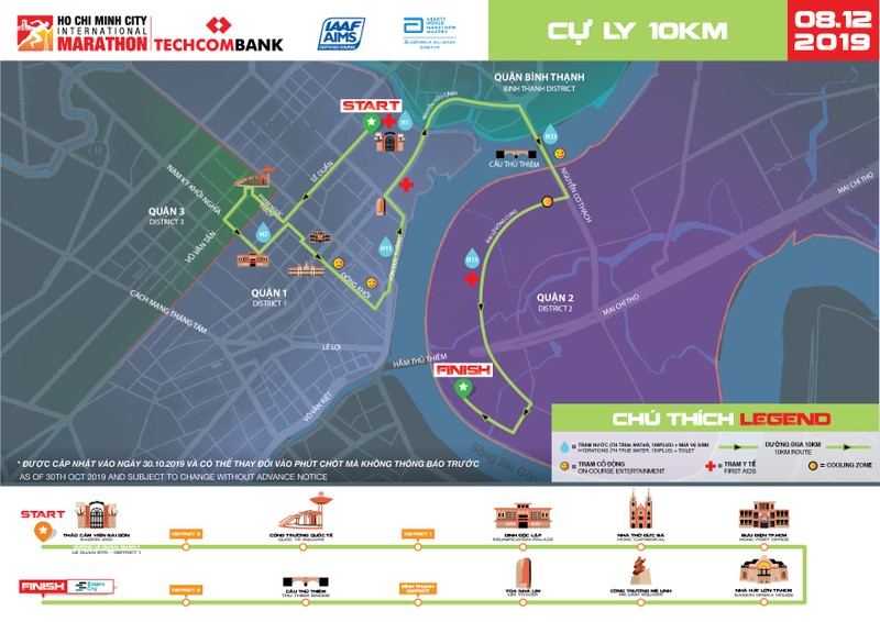 Marathon quoc te TP.HCM Techcombank 2019: Cung duong xanh o thanh pho xanh