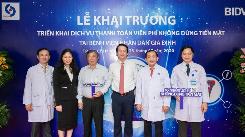 BIDV va BV Nhan dan Gia Dinh trien khai thanh toan vien phi khong tien mat