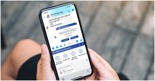 Bay gio, khach hang co the giao dich ngan hang ngay khi dang “chat”