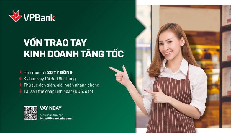 Vay san xuat kinh doanh voi goi lai suat 5,99% o VPBank