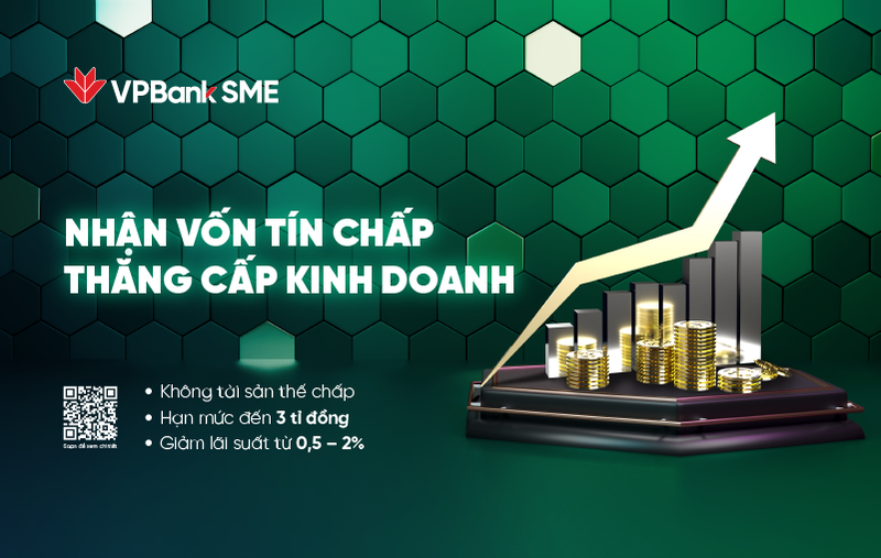 VPBank giam toi 2% lai suat, tang han muc vay tin chap len 3 ty dong ho tro SME