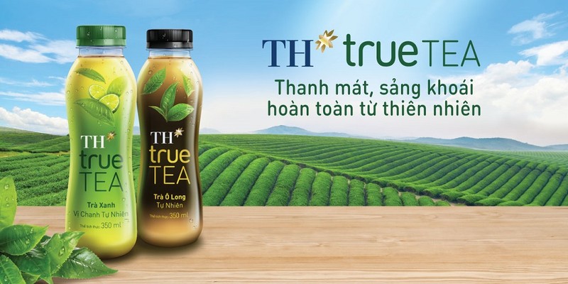 Tap doan TH ra mat bo san pham Tra tu nhien TH true TEA