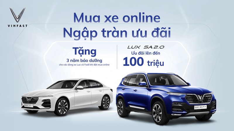 VinFast uu dai lon cho khach hang mua online trong thang 8/2021