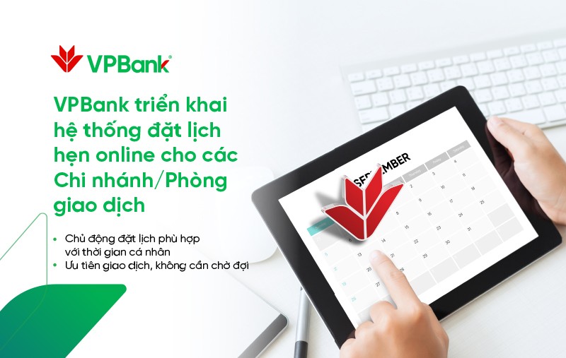 VPBank trien khai dich vu Dat lich hen Online cho mua dich