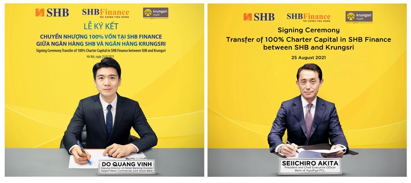 SHB se chuyen nhuong 100% von tai SHB Finance cho Krungsri
