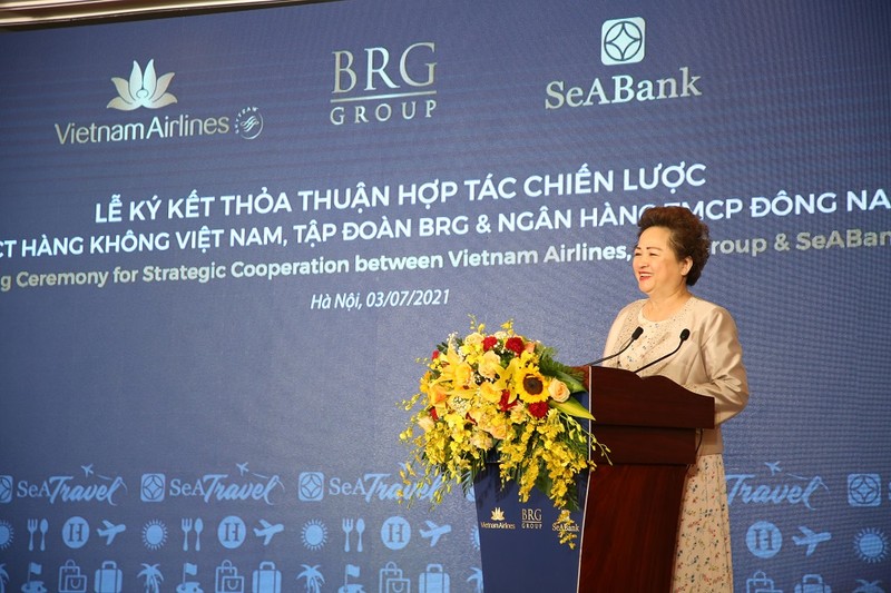 Vietnam Airlines, BRG va SeABank ky ket thoa thuan hop tac chien luoc