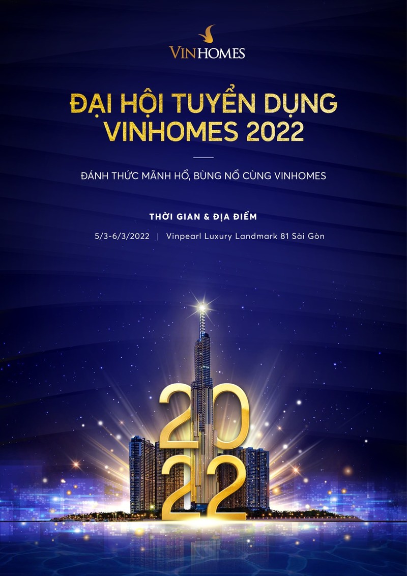 Vinhomes to chuc Dai hoi tuyen dung dau tien cua nam 2022