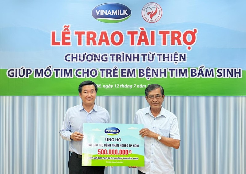 Vinamilk tiep tuc ung ho Hoi Bao tro Benh nhan ngheo TP.HCM