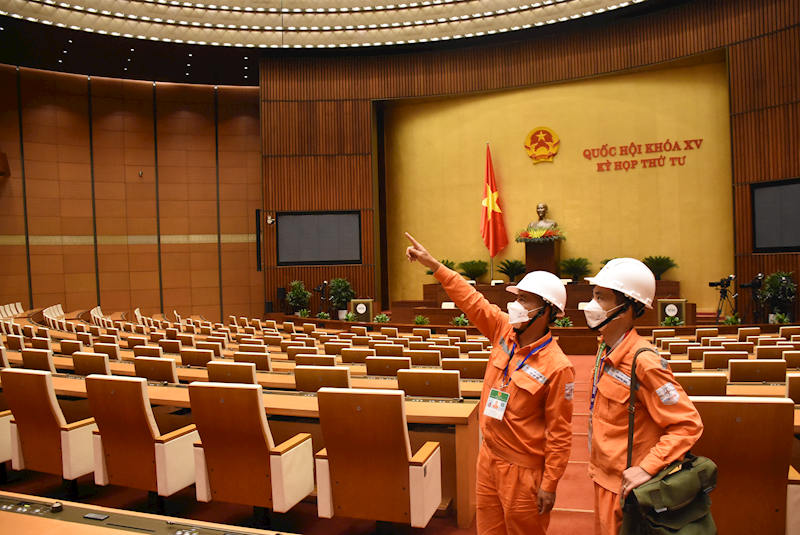 EVNHANOI hoan thanh nhiem vu dam bao dien phuc vu ky hop thu 4, Quoc hoi khoa XV-Hinh-2