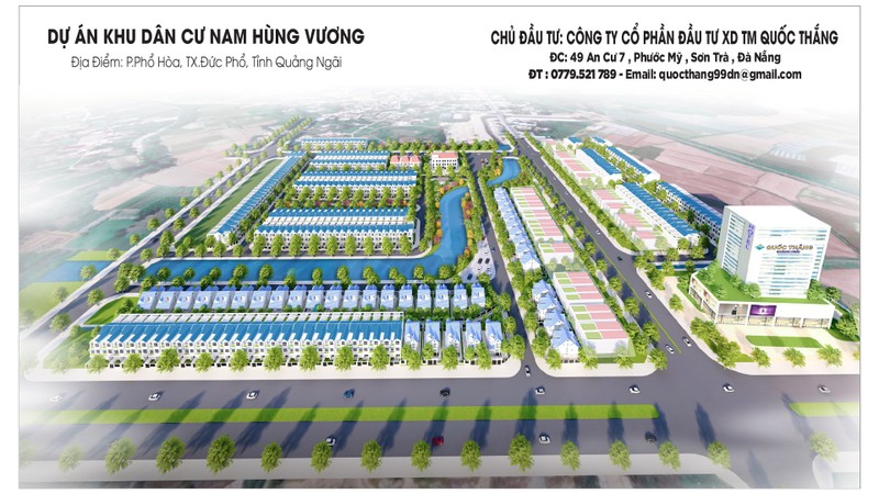 Quang Ngai: Du an KDC Nam Hung Vuong ve tay cong ty Quoc Thang