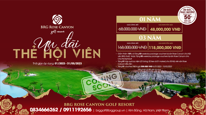 Uu dai hap dan nhan dip khai truong san BRG Rose Canyon Golf Resort