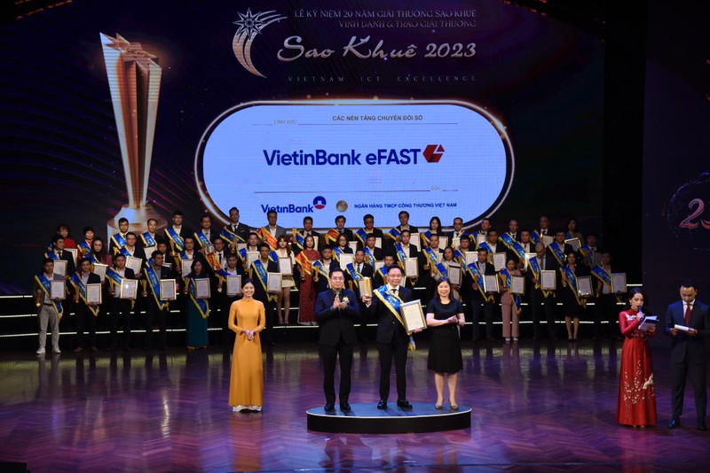 Ngan hang so cho doanh nghiep cua VietinBank duoc vinh danh Sao Khue 2023