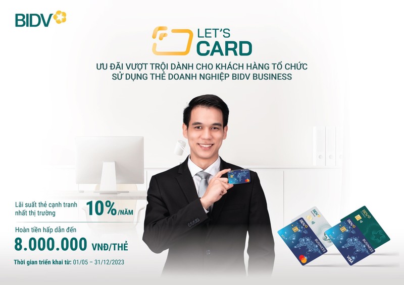 Let’s Card – Bung no uu dai tu the doanh nghiep BIDV