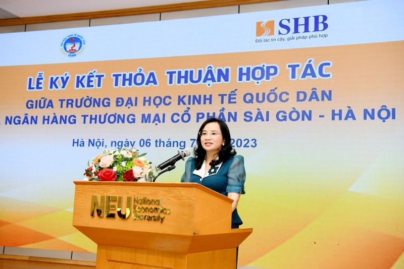 SHB tang cuong hop tac voi Dai hoc Kinh te Quoc Dan