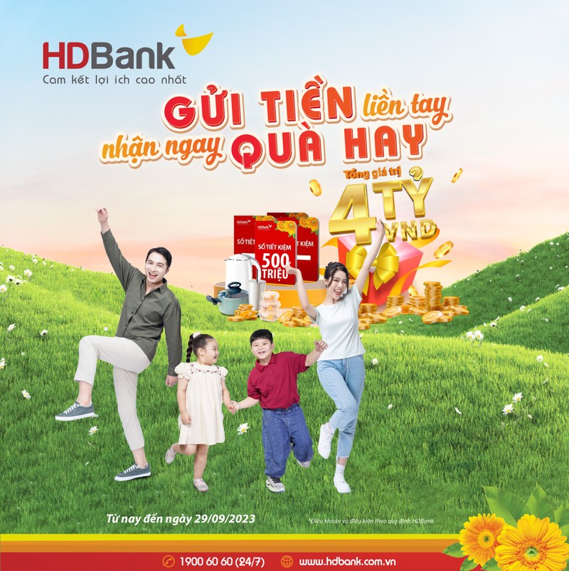 HDBank “uop lanh” nang he voi BST qua tang gan 4 ty dong cho khach hang gui tiet kiem