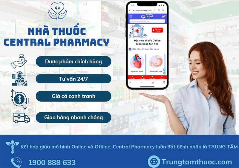 Nha thuoc Central Pharmacy va muc tieu giu vung vi the tren thi truong nganh duoc