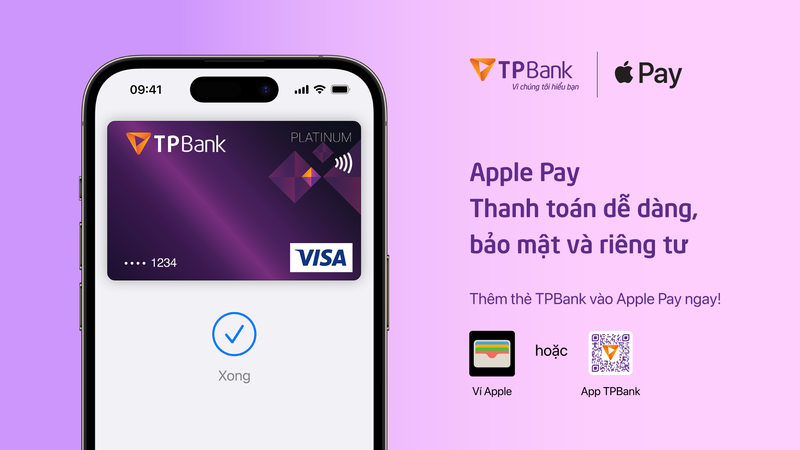 TPBank gioi thieu Apple Pay den khach hang