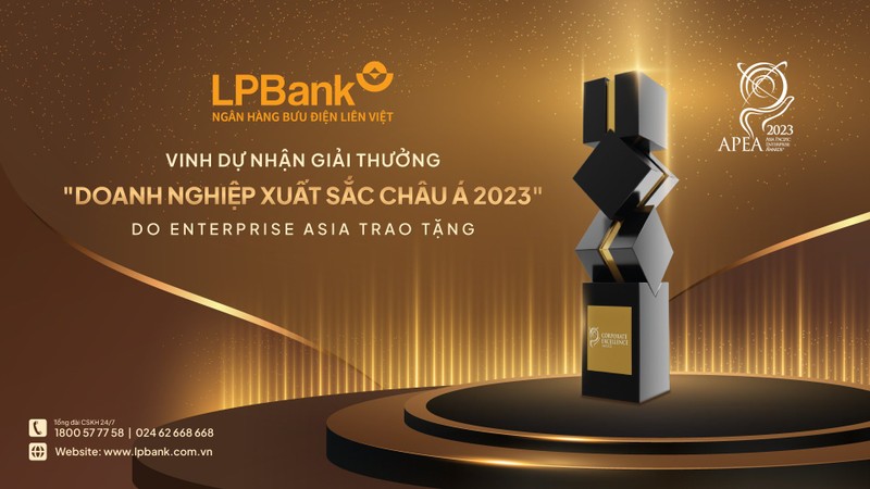 LPBank tiep tuc nhan giai thuong Doanh nghiep xuat sac Chau A nam 2023