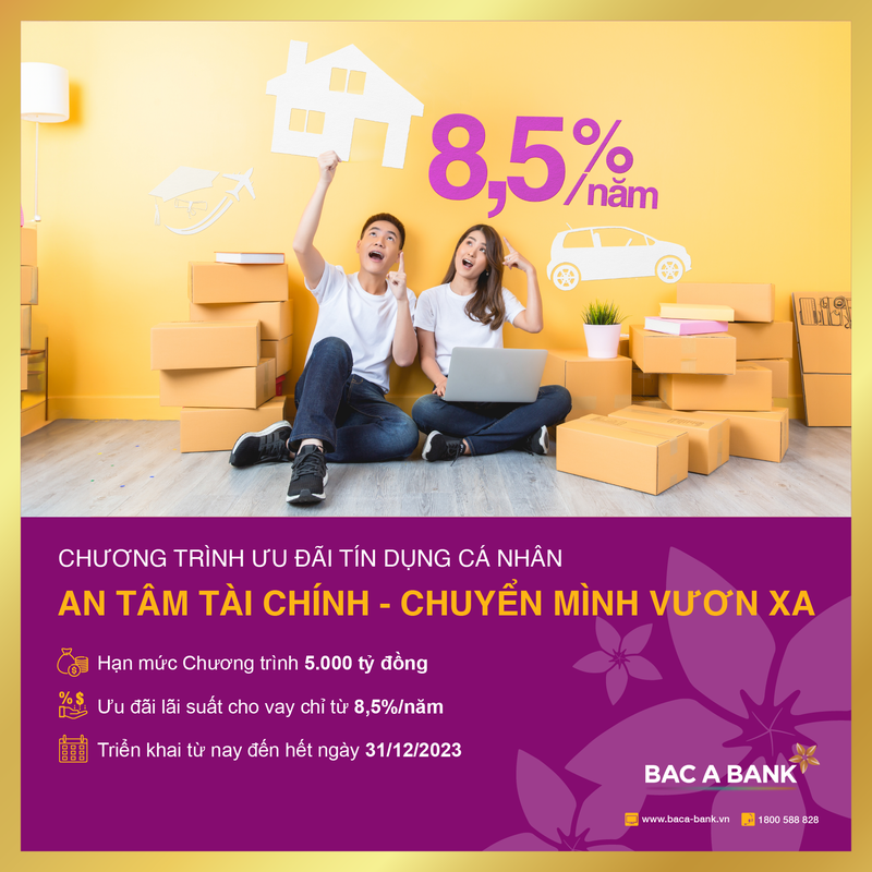 Bac A Bank danh 5.000 ty dong cho vay uu dai von trung va dai han