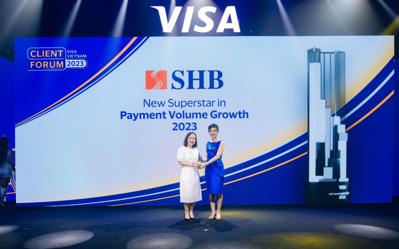 VISA vinh danh SHB la “Ngoi sao tang truong the nam 2023”