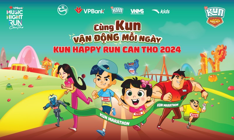 Vui het nac voi giai dua KUN Happy Run Can Tho 2024
